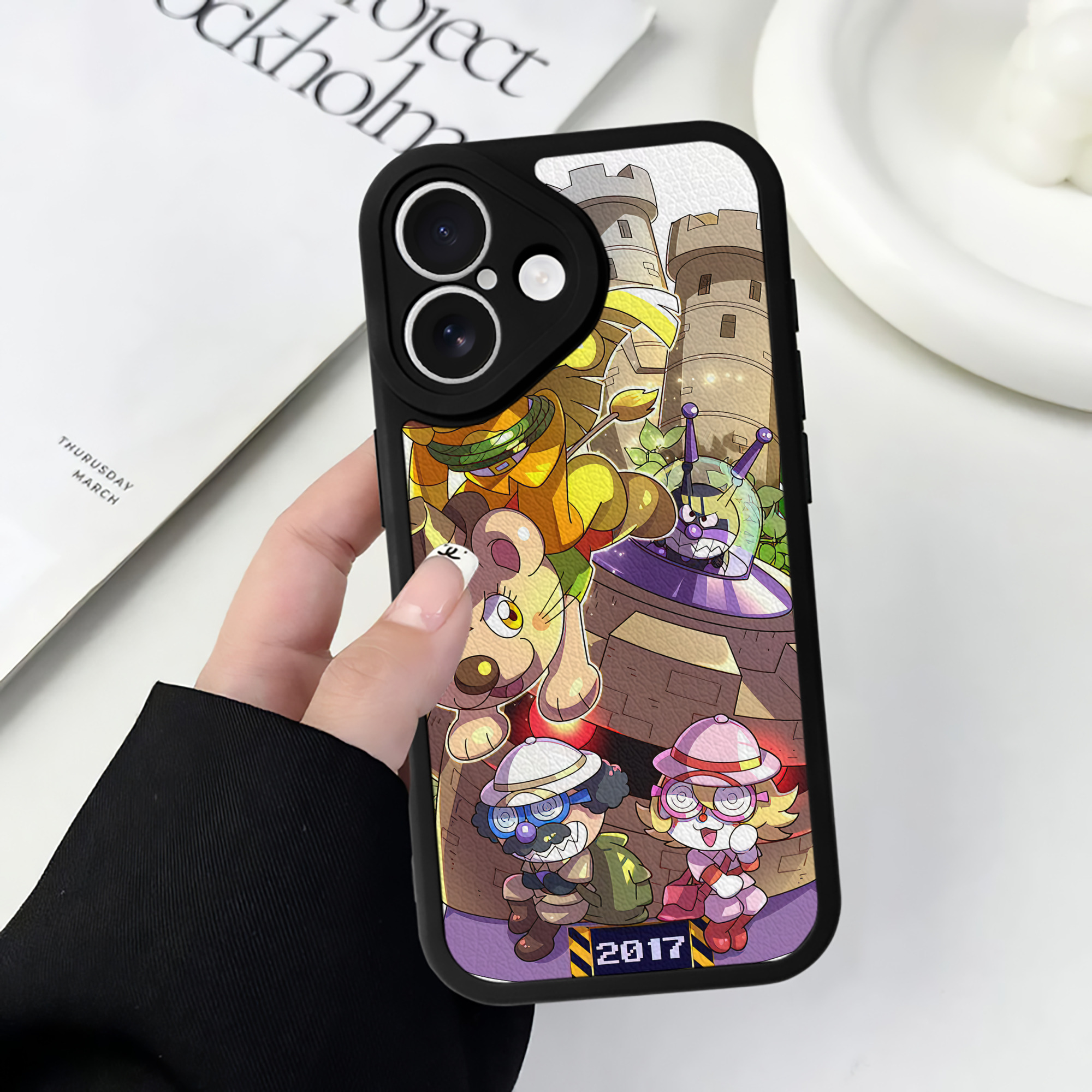 （画像用） アンパンマン Anpanman 【iPhone 16シリーズ対応】シリコンスマホケース（レザー調） 材質：シリコン